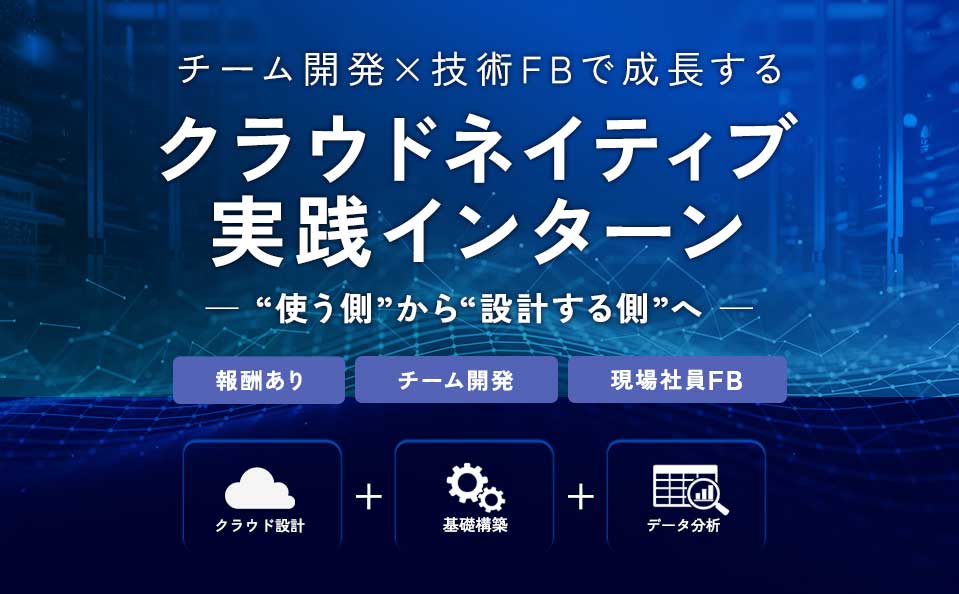 チーム開発×技術FBで成長する。クラウドネイティブ実践インターン